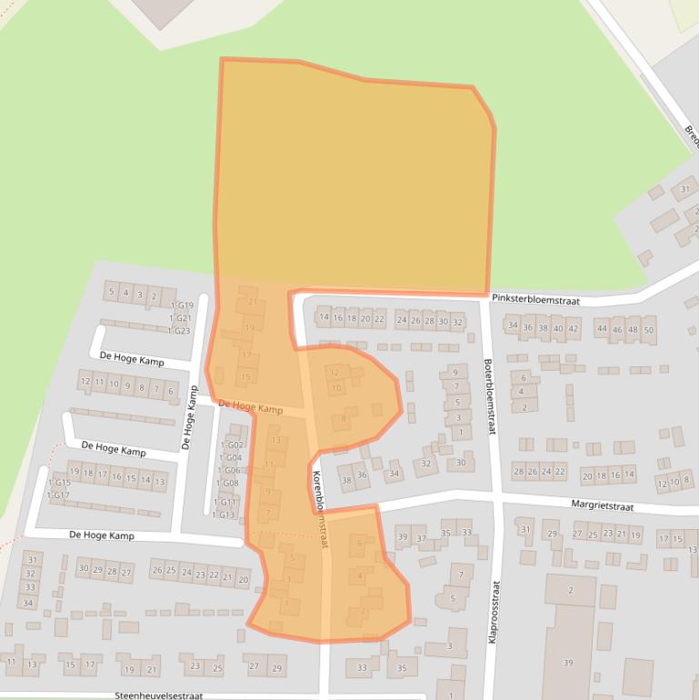 Kaart van postcodegebied 6578BA.