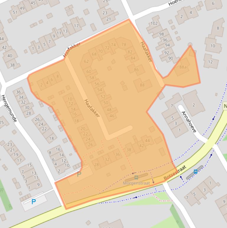 Kaart van postcodegebied 6578BW.