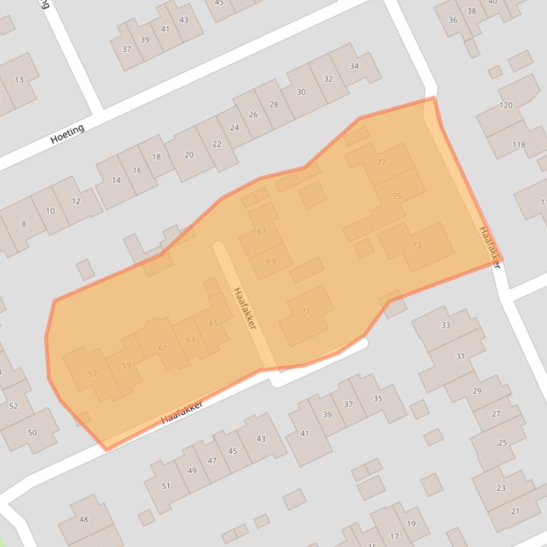 Kaart van postcodegebied 6578BZ.