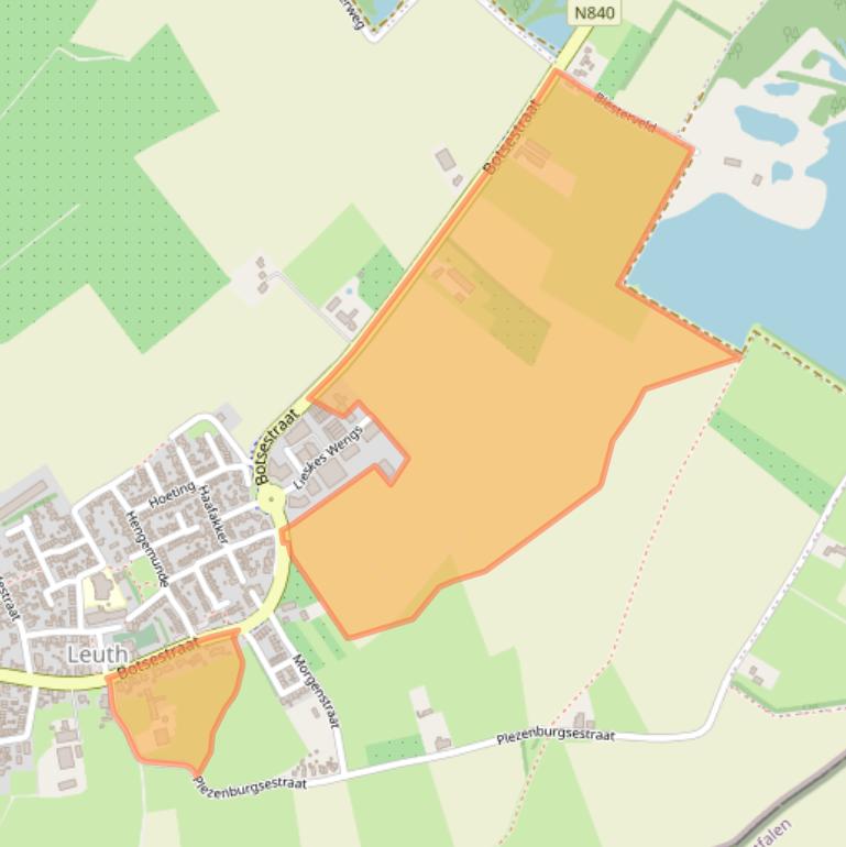 Kaart van postcodegebied 6578JB.