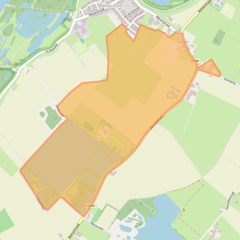 Kaart van postcodegebied 6579JA.