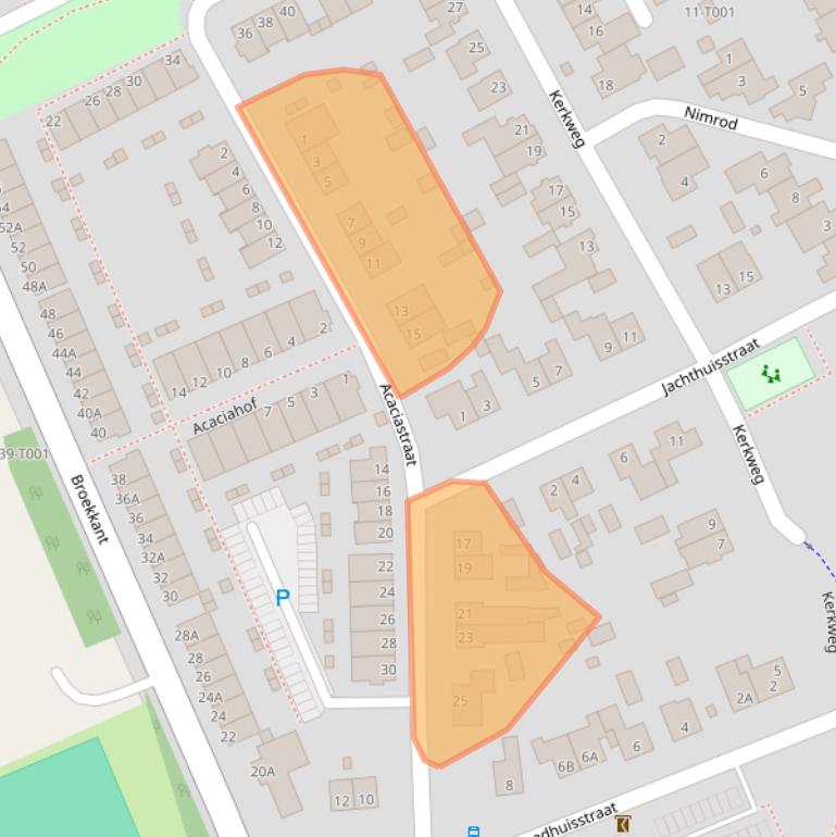 Kaart van postcodegebied 6581AM.