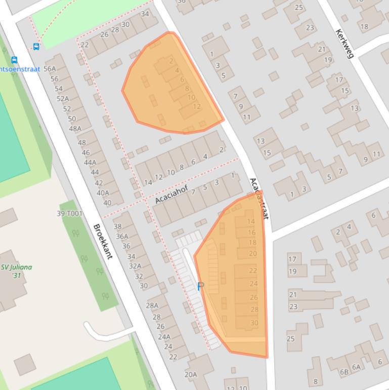 Kaart van postcodegebied 6581AN.