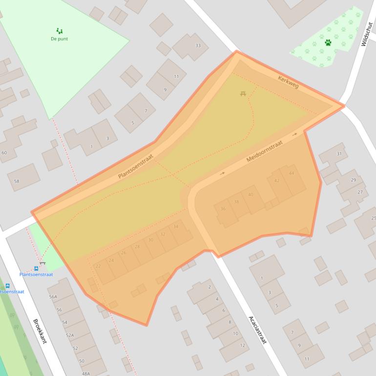 Kaart van postcodegebied 6581AR.