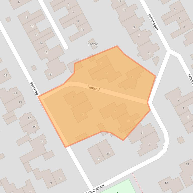 Kaart van postcodegebied 6581BB.