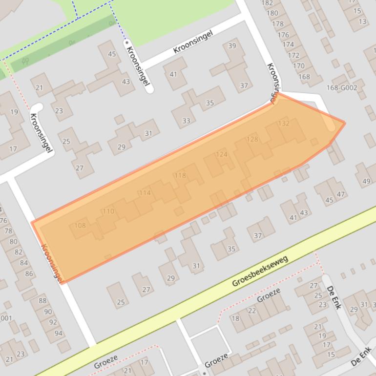 Kaart van postcodegebied 6581BP.