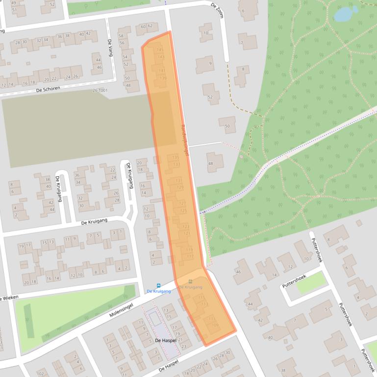 Kaart van postcodegebied 6581CD.