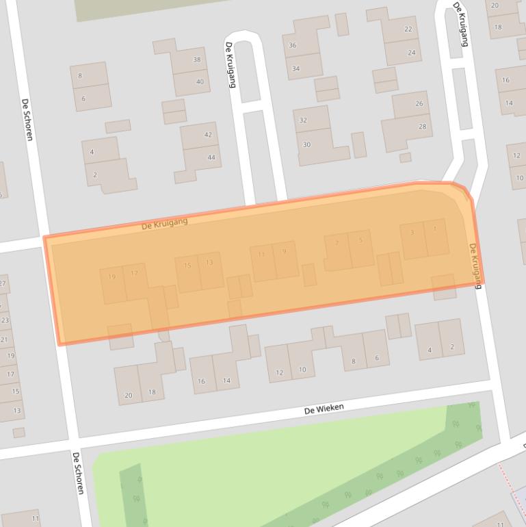 Kaart van postcodegebied 6581CS.