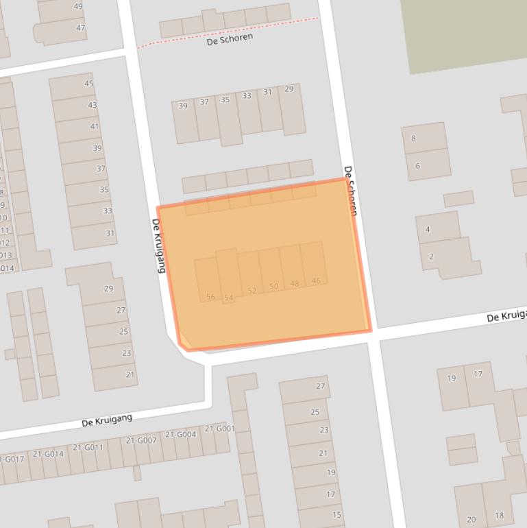 Kaart van postcodegebied 6581CX.