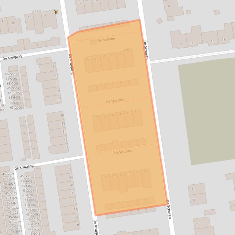 Kaart van postcodegebied 6581DL.