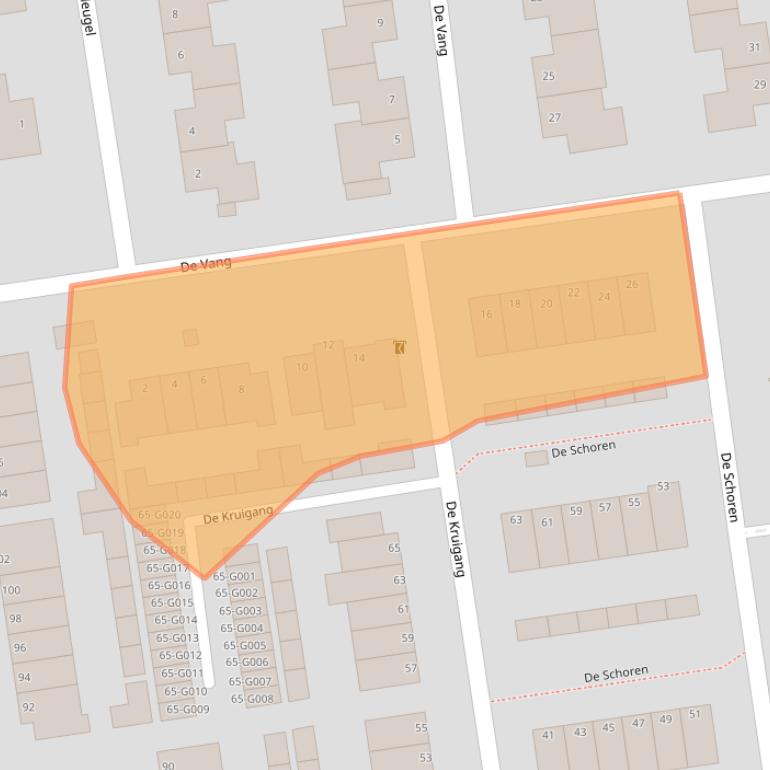 Kaart van postcodegebied 6581DR.