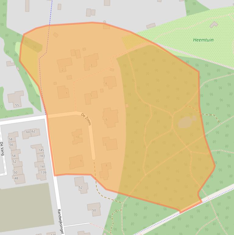 Kaart van postcodegebied 6581DZ.
