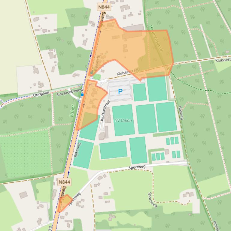 Kaart van postcodegebied 6581ED.