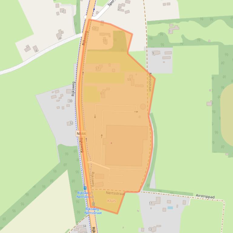 Kaart van postcodegebied 6581EE.