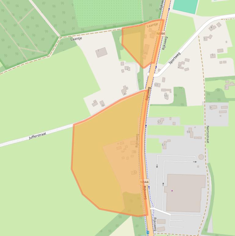 Kaart van postcodegebied 6581EM.