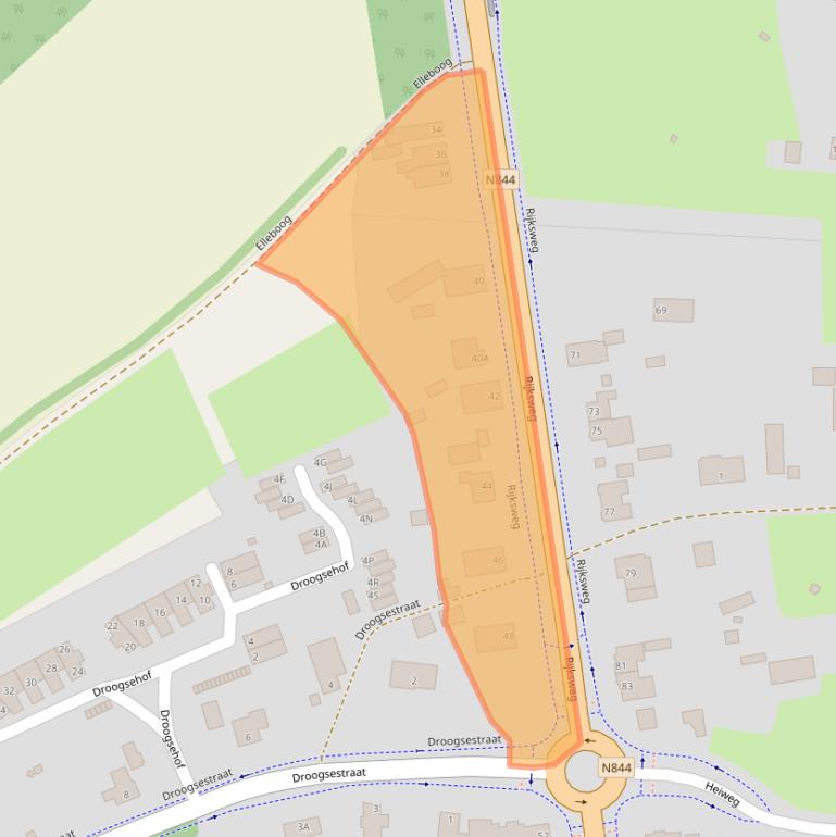 Kaart van postcodegebied 6581EN.