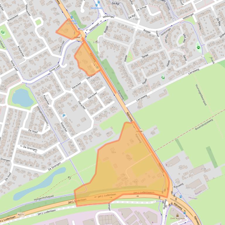 Kaart van postcodegebied 6581EV.