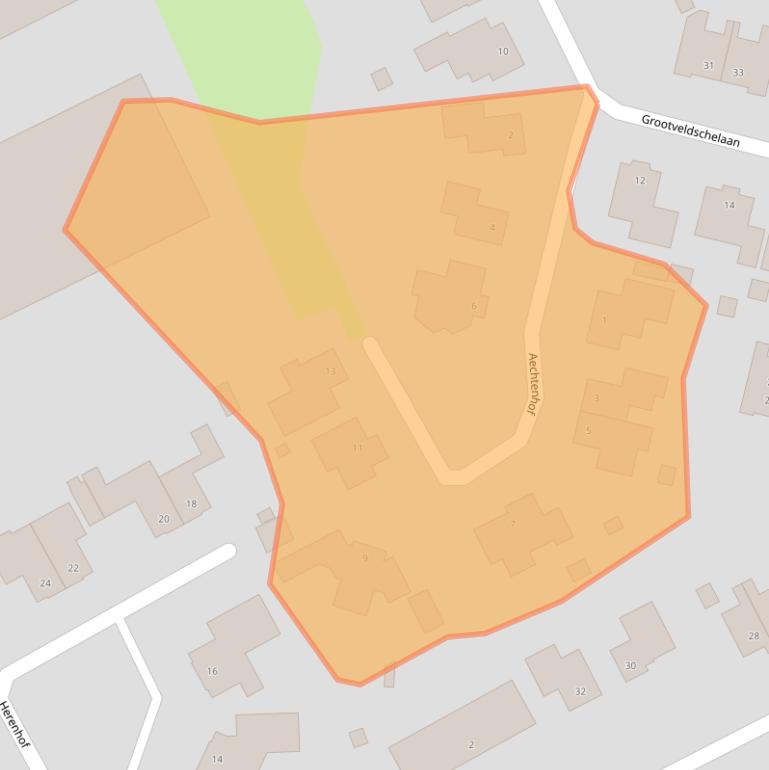 Kaart van postcodegebied 6581GG.