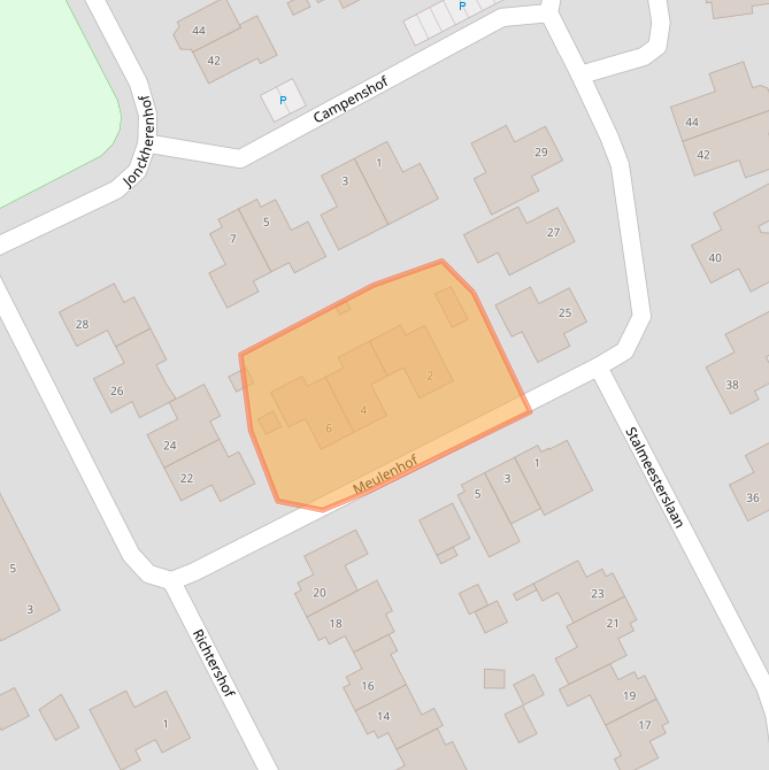 Kaart van postcodegebied 6581GL.