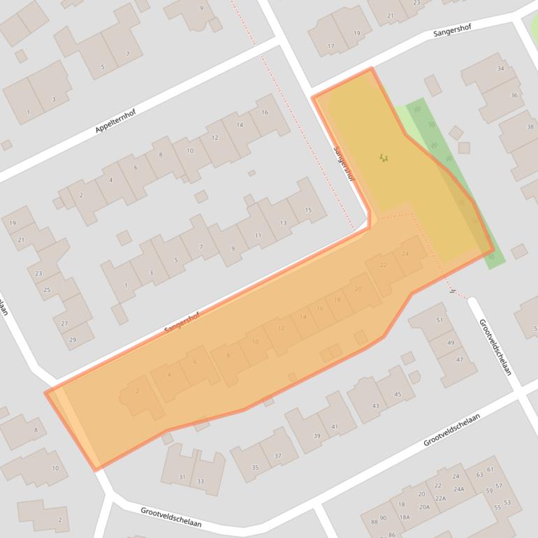 Kaart van postcodegebied 6581GX.