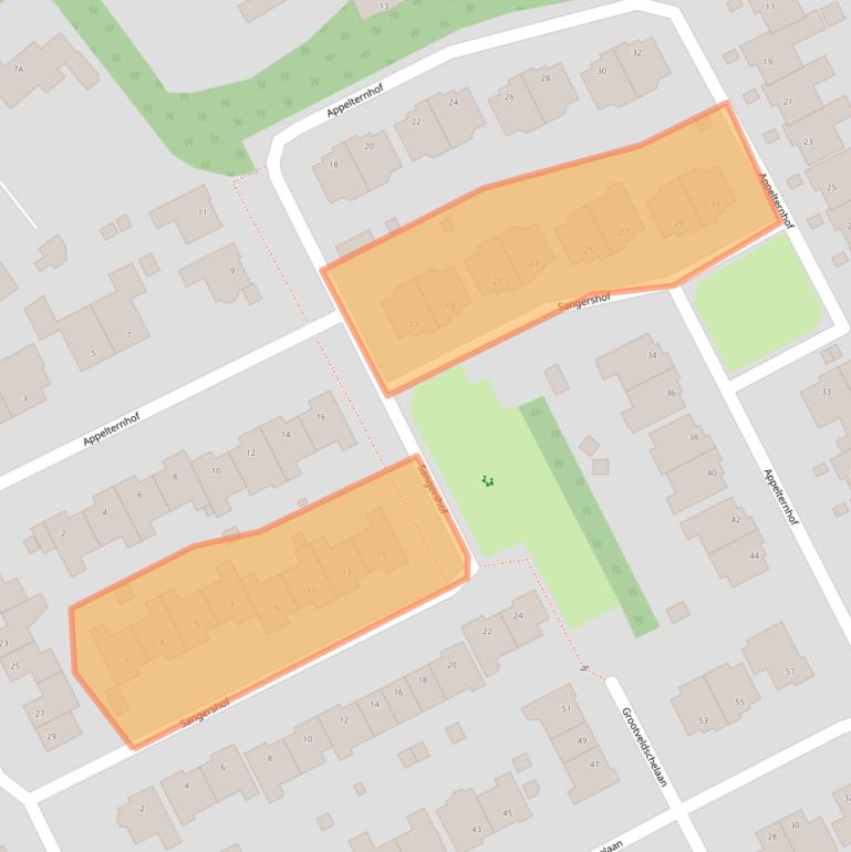 Kaart van postcodegebied 6581GZ.