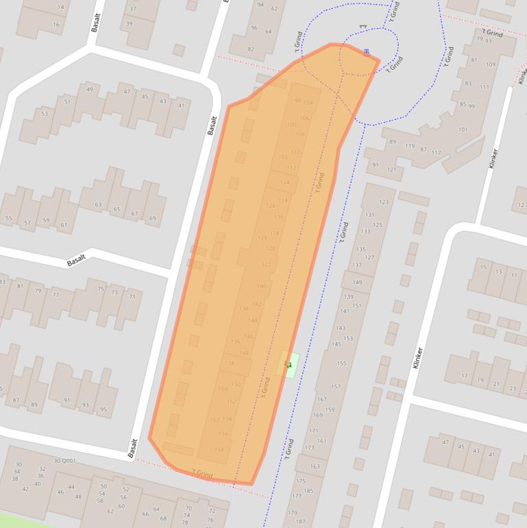 Kaart van postcodegebied 6581HJ.