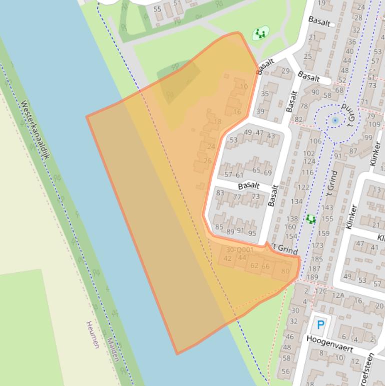 Kaart van postcodegebied 6581HM.