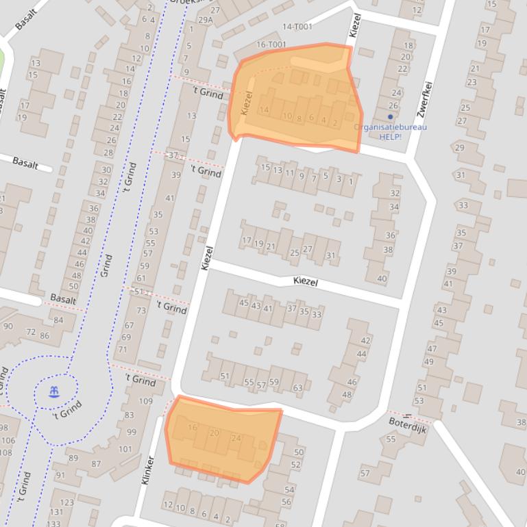 Kaart van postcodegebied 6581HS.