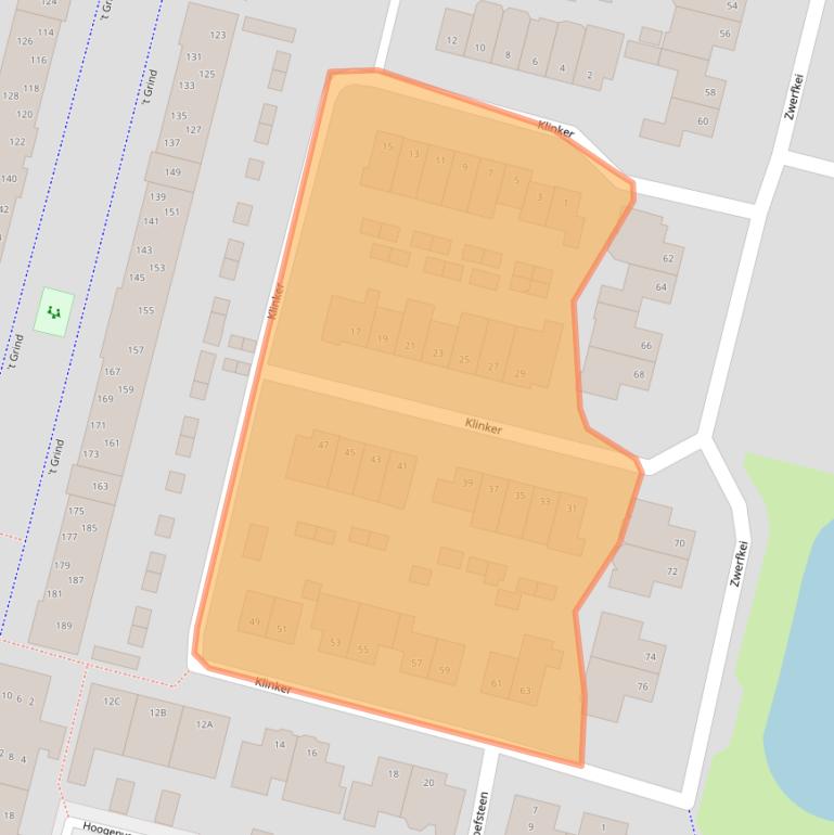 Kaart van postcodegebied 6581HT.