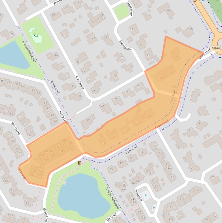 Kaart van postcodegebied 6581JG.