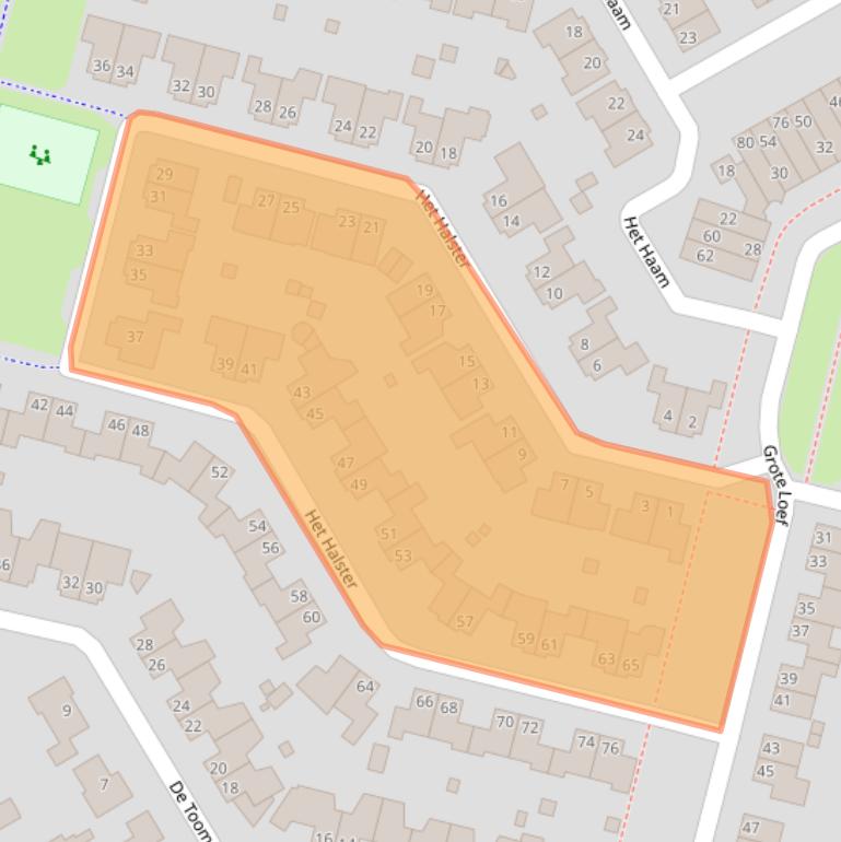 Kaart van postcodegebied 6581JK.