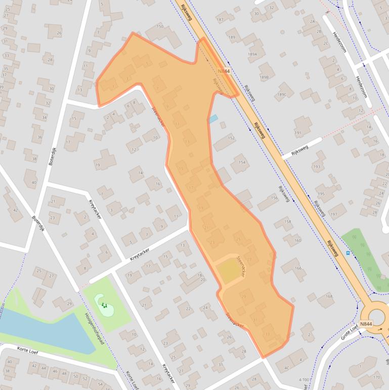 Kaart van postcodegebied 6581JM.