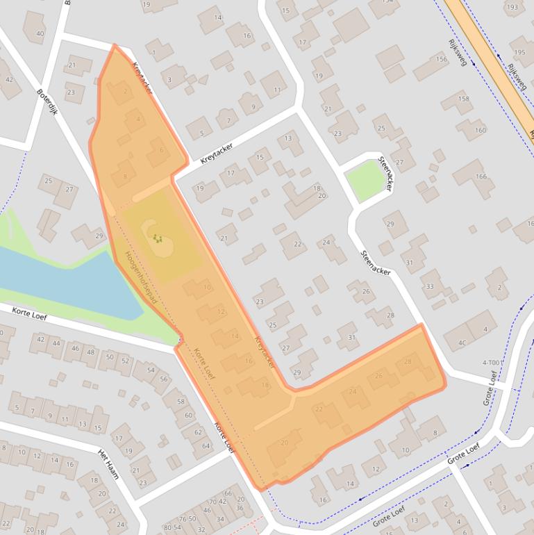 Kaart van postcodegebied 6581JR.