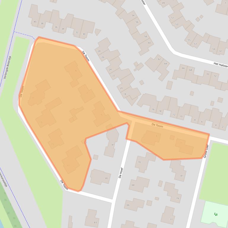 Kaart van postcodegebied 6581JS.