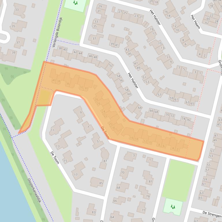 Kaart van postcodegebied 6581JT.