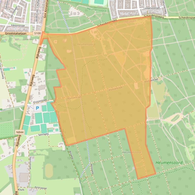 Kaart van postcodegebied 6581KN.