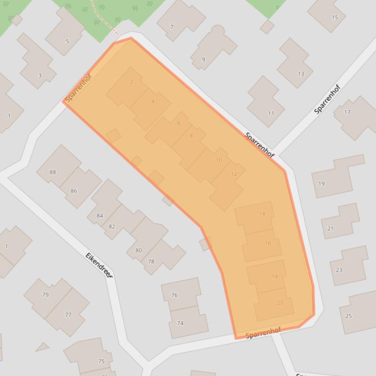 Kaart van postcodegebied 6581NB.