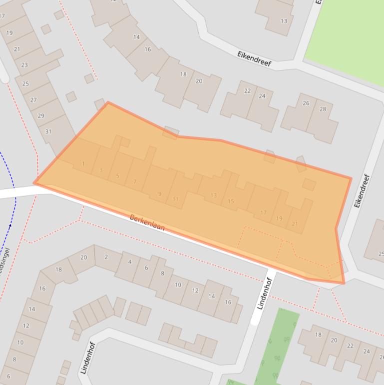 Kaart van postcodegebied 6581PL.