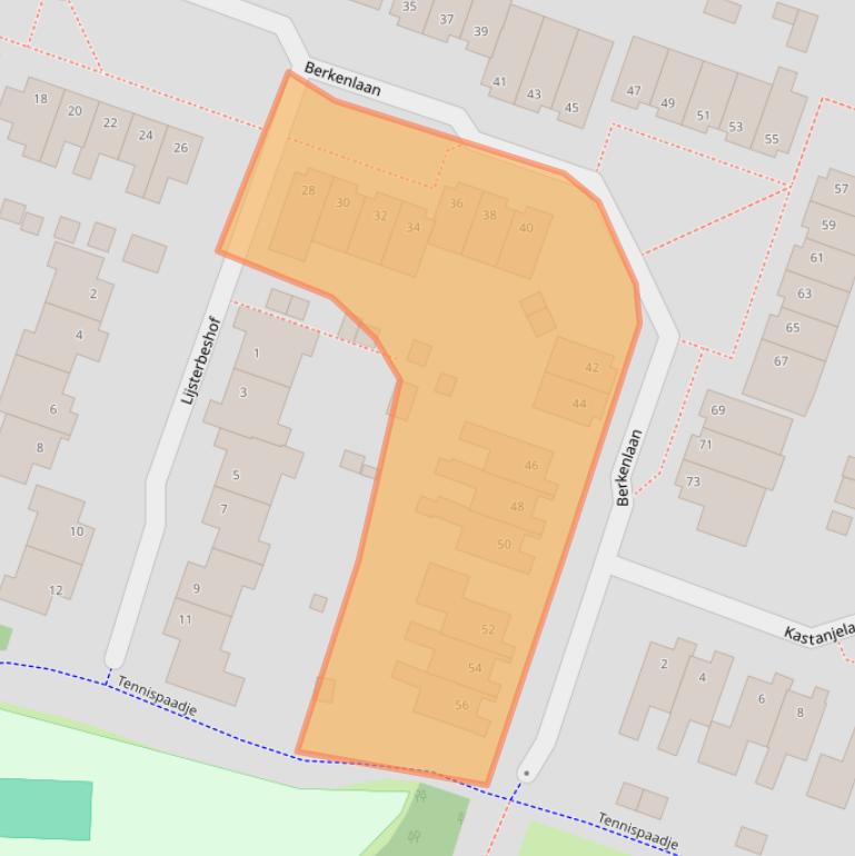 Kaart van postcodegebied 6581PP.