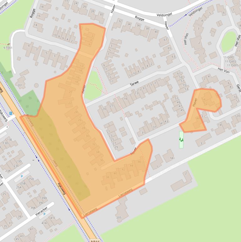 Kaart van postcodegebied 6581RC.