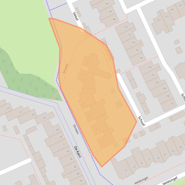 Kaart van postcodegebied 6581SB.