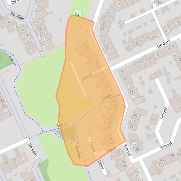 Kaart van postcodegebied 6581SG.