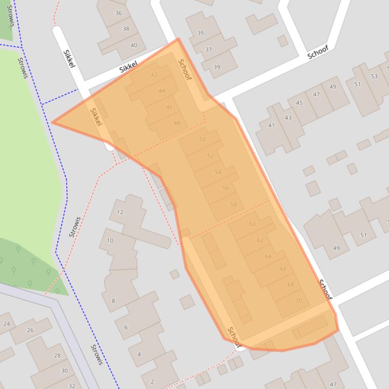 Kaart van postcodegebied 6581SH.