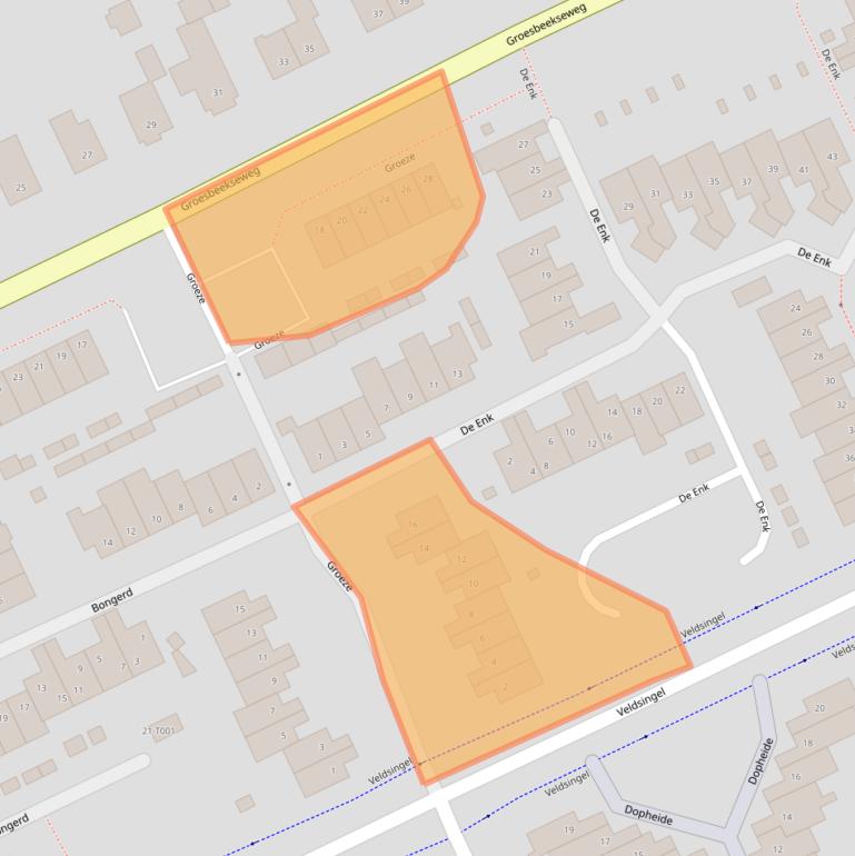 Kaart van postcodegebied 6581TL.