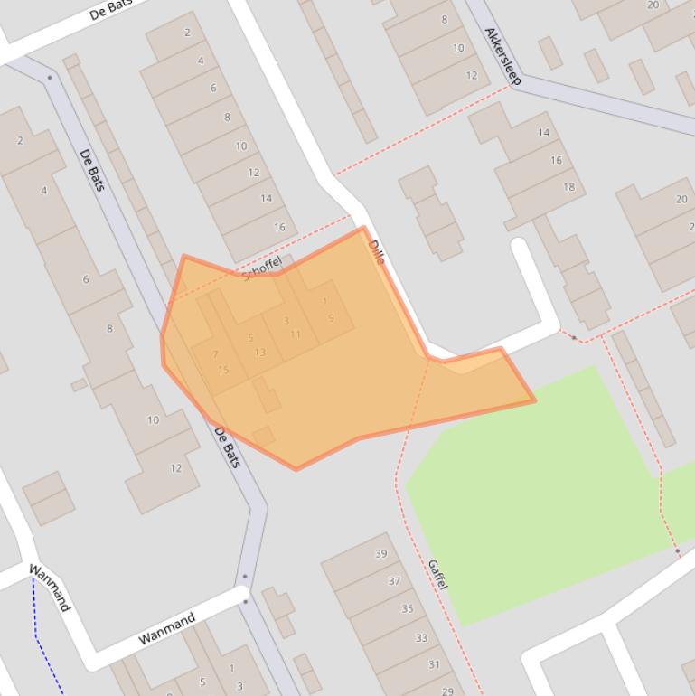 Kaart van postcodegebied 6581VG.