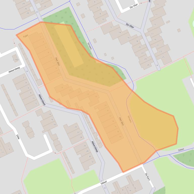 Kaart van postcodegebied 6581VN.