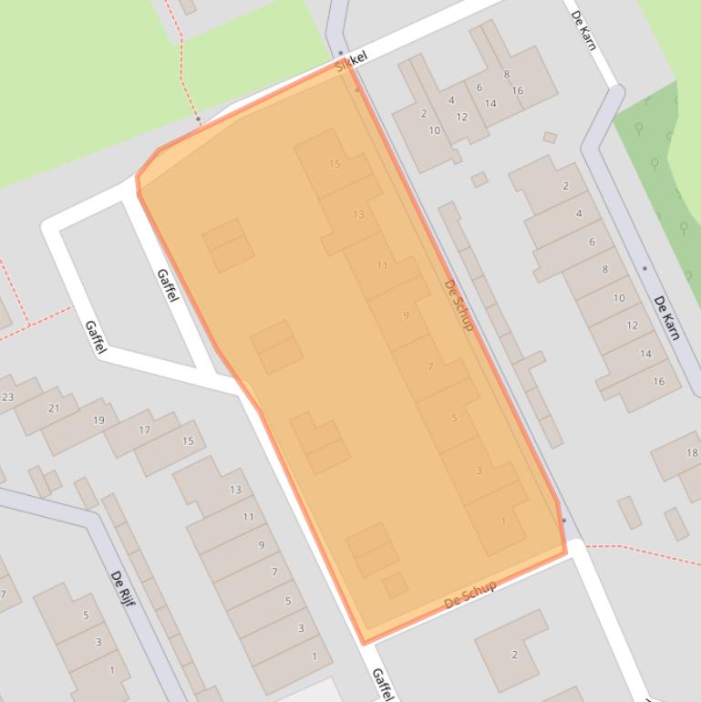 Kaart van postcodegebied 6581WH.