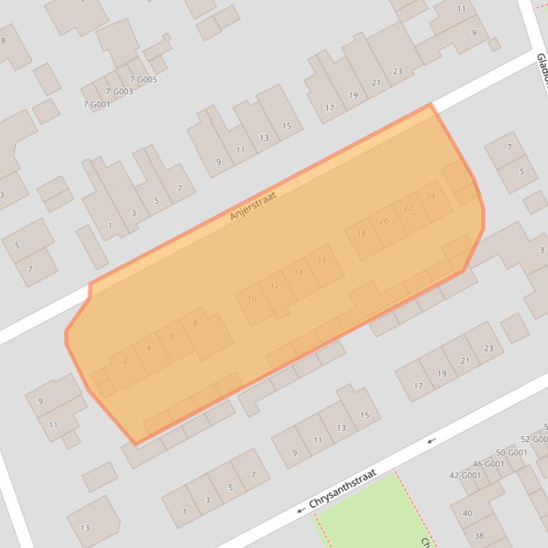 Kaart van postcodegebied 6581WT.
