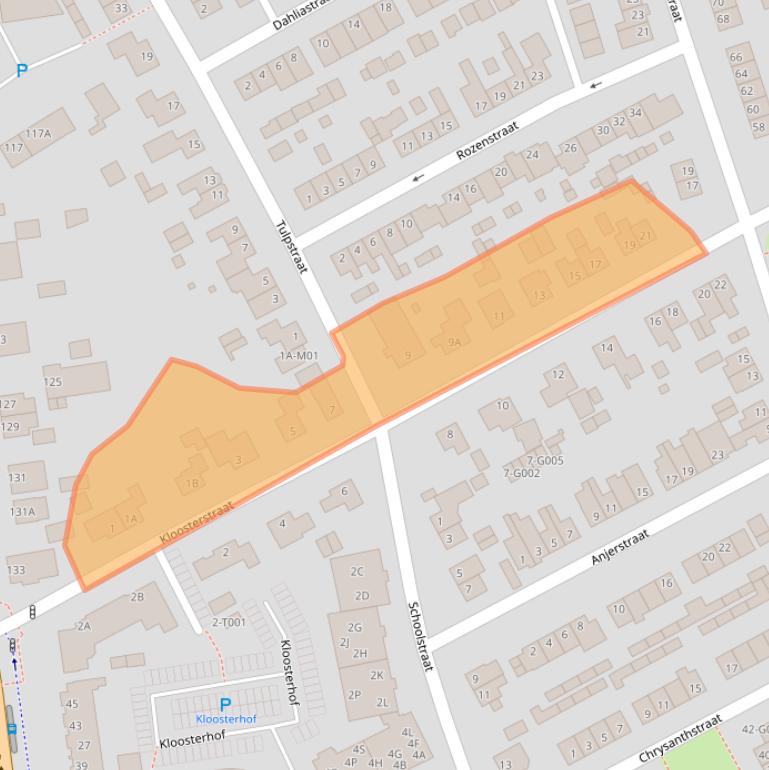 Kaart van postcodegebied 6581XW.