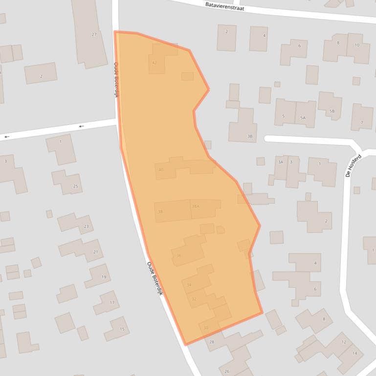 Kaart van postcodegebied 6582AV.